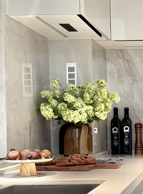 轻奢样板间厨房台面软装饰品摆件