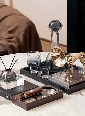 轻奢简约客厅茶几边几装饰摆件