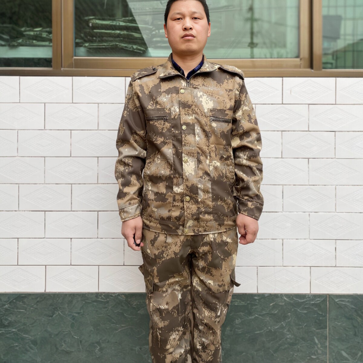 春秋款男女工作服工地干活劳保服