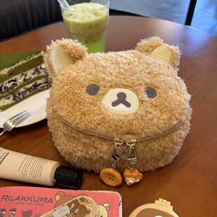 ins新款轻松熊大容量便携ccd拍立得相机杂物收纳包独特好看洗漱包