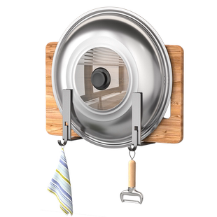 大锅盖架免打孔壁挂式厨房砧板架墙上案板家用菜板放置器收纳神器