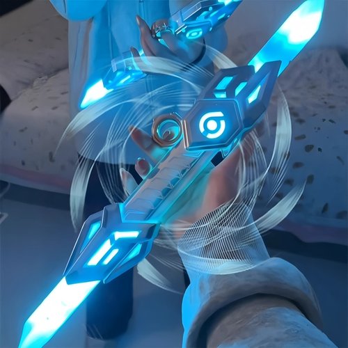 【炫酷可伸缩双刃激光剑】