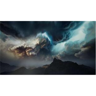 UE4UE5荒漠山体地形风暴风雨云层动态卷积云天空球Chaotic Skies