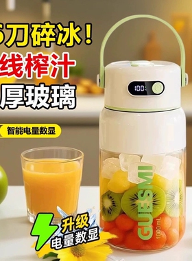 德国全玻璃榨汁机家用小型2026新