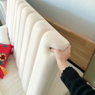 【悉屋】床头靠垫软包床头板靠背垫床头罩榻榻米氛围感约防撞垫