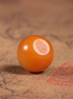 圆珠手链新疆和田玉籽料黄沁