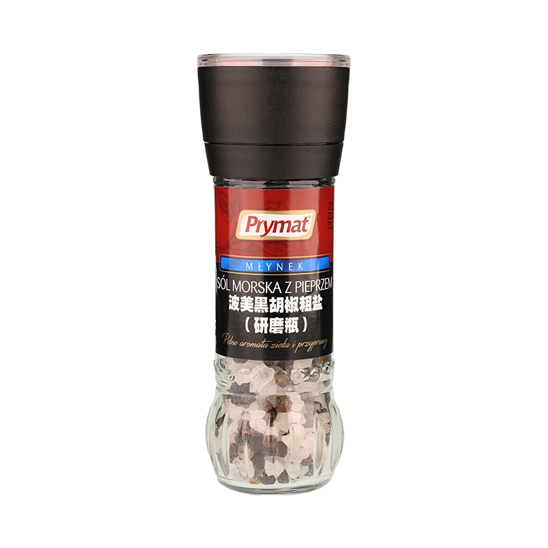80g*2瓶 黑胡椒粗盐(研磨瓶)波美Prymat进口西餐牛排意面调味香料