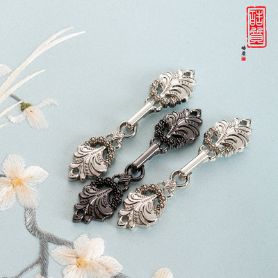 皓质汉服旗袍纽扣尖形