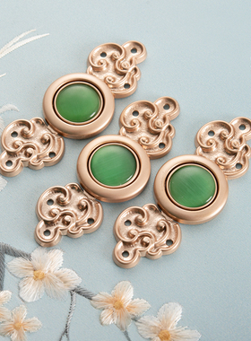 汉服子母扣明制袄裙中国风金属对扣比甲披肩祥云搭扣大衣外套盘扣