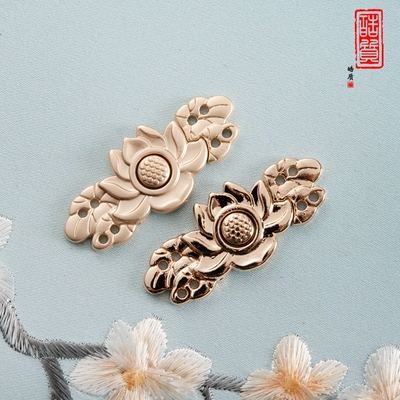 皓质汉服旗袍纽扣蝴蝶结