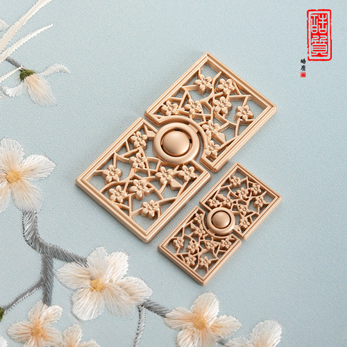 皓质汉服旗袍纽扣方形