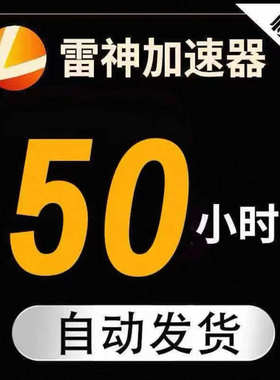 雷神加速器 50小时-99小时 加速器CDK 不可暂停 可多拍 自动发货