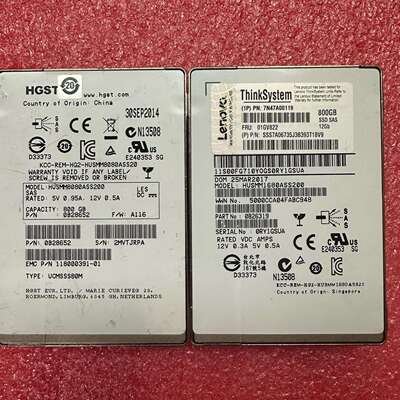 可维修HGST HUSMM1680ASS200  800G S议价