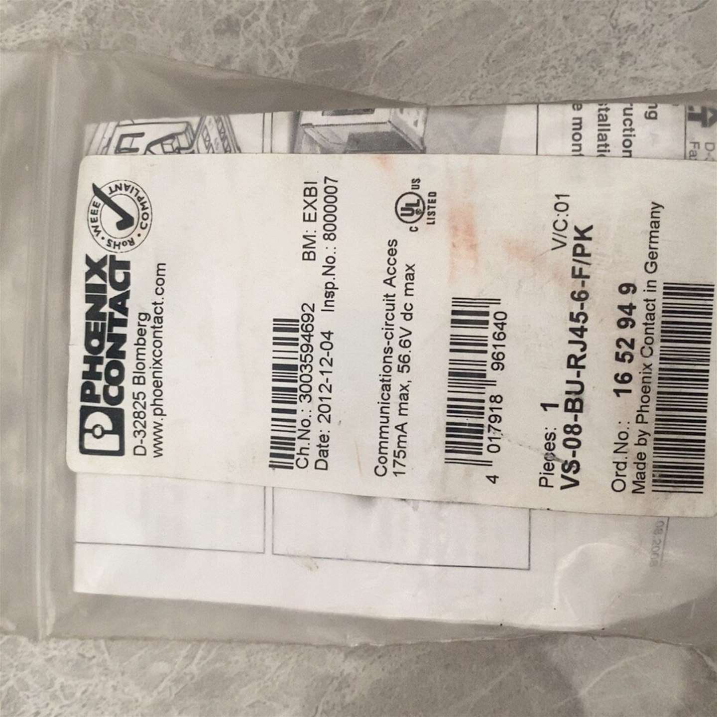 可维修VS-08-BU-RJ45-6-F/PK议价