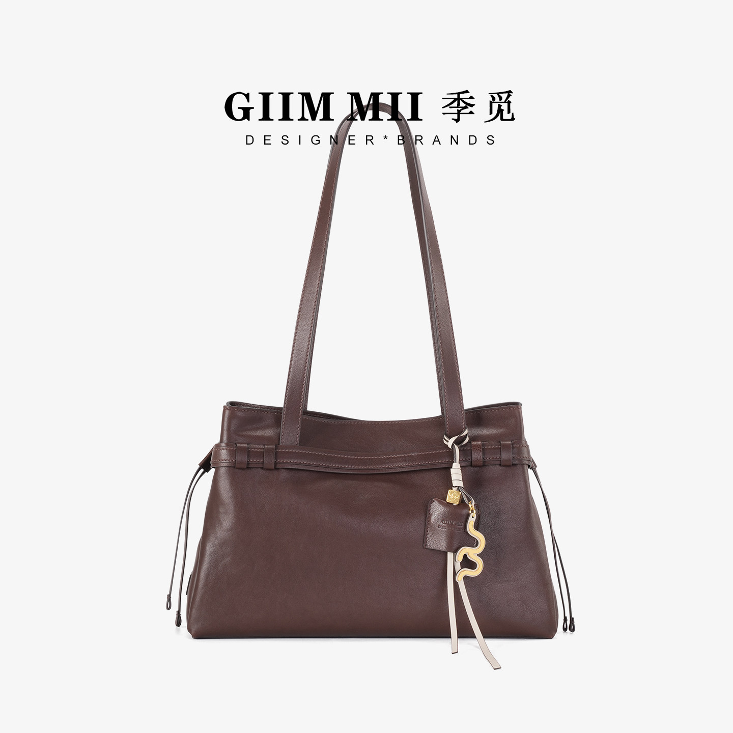 GIIM MII/季觅镬耳系列大号公文包植鞣牛皮通勤手提腋下包托特包,箱包皮具/热销女包/男包,腋下包,淘宝优惠券,粉丝福利购,淘宝优惠卷