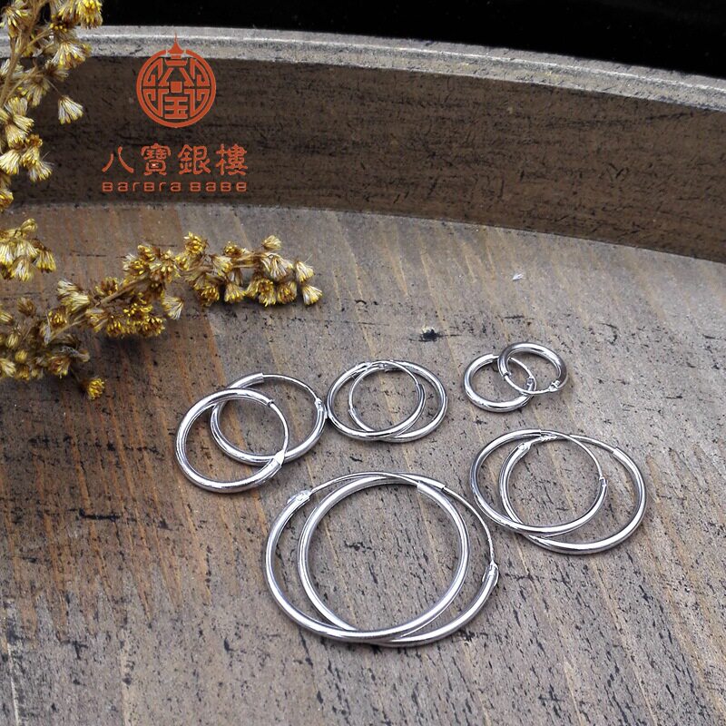 日系设计师topwhit正925银小耳圈圈 男女欧美加小圆圈圈耳环