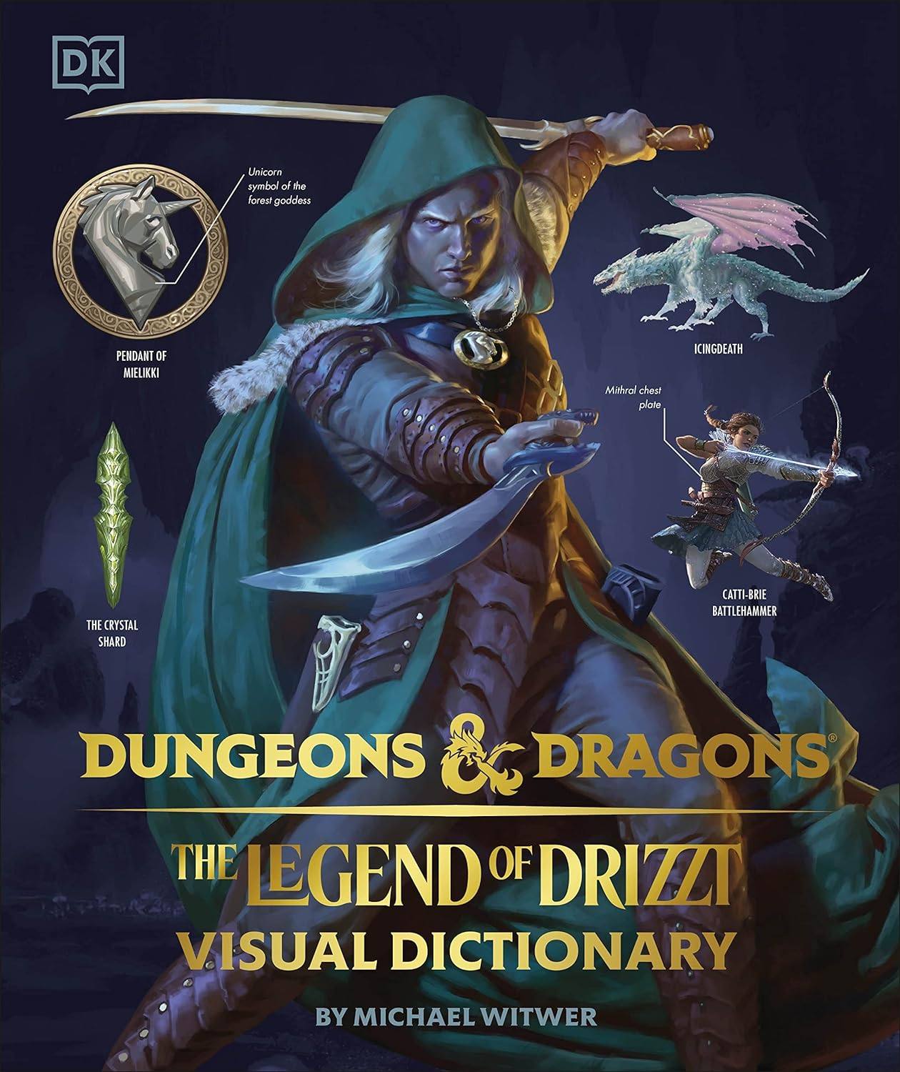 【现货】龙与地下城 雨之传说 英文原版 Dungeons & Dragons The Legend of Drizzt Visual Dictionary 游戏周边精装收藏版
