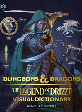 【现货】龙与地下城 雨之传说 英文原版 Dungeons & Dragons The Legend of Drizzt Visual Dictionary 游戏周边精装收藏版