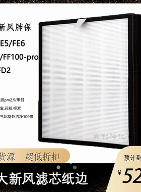 优选适配远大新风肺保滤芯FE6FD2超级过滤器H13HEPA耗材FF100滤芯