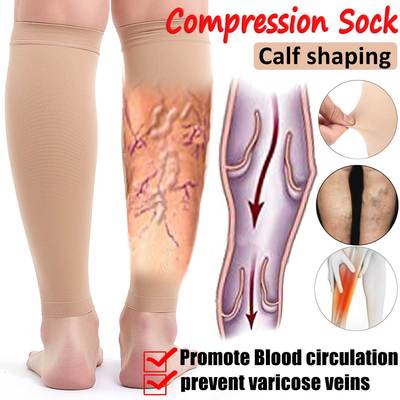 1pair Compression Socks Prevent Calf Varicose Ve Soreness Wo