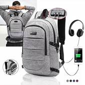 Backpack USB Women Men theft Travel Anti Laptop Charging Bag