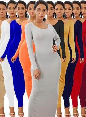 women dress long bodycon dresses fashion slim party dress