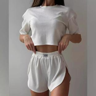set wom shorts two top neck shirt for Women& piece 39;s