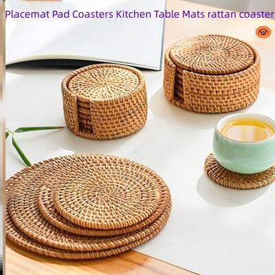 Placemat Pad Coasters Kitchen Table Mats rattan coaster
