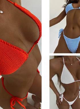 Bikini Sets Women Tie Side GString Thong Swimsuit Female Ban