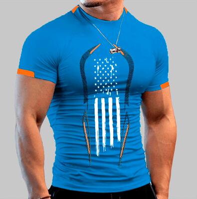 gym clothes sportswear t shirt men 透气速干衣男大码运动短袖T