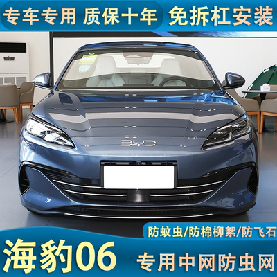 适用于比亚迪海豹06DM-i水箱防虫网中网防老鼠杂物杨棉改装专用