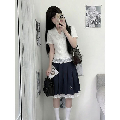 学院风甜美穿搭一整套女