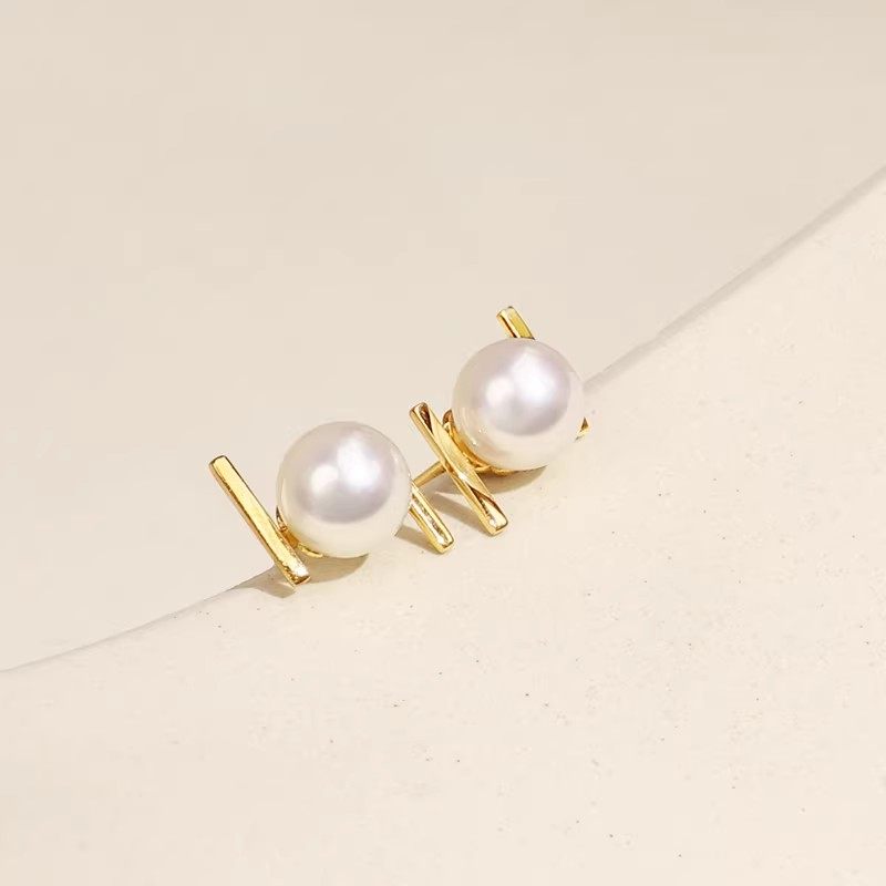 BEAUFINA百分娜18K金海水akoya珍珠耳钉平行系列时尚耳饰送礼物,珠宝/钻石/翡翠,耳饰,淘宝优惠券,粉丝福利购,淘宝优惠卷