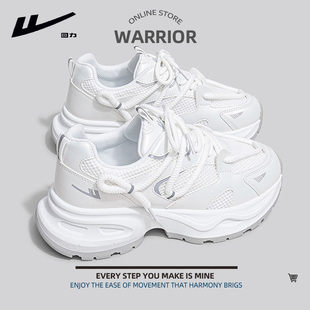 回力女鞋显脚小厚底老爹鞋女款2026新款百搭爆款白色休闲运动鞋子