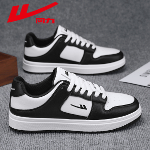 回力男鞋板鞋男款2025春夏加绒新款黑白鞋学生运动鞋男士休闲鞋子