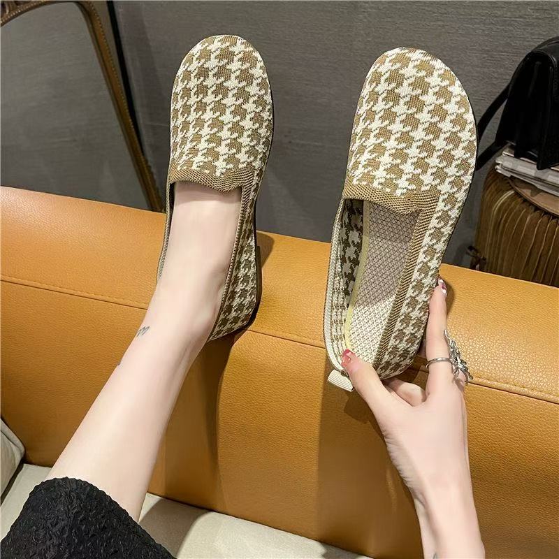 女单鞋韩版时尚百搭豆豆鞋一脚蹬