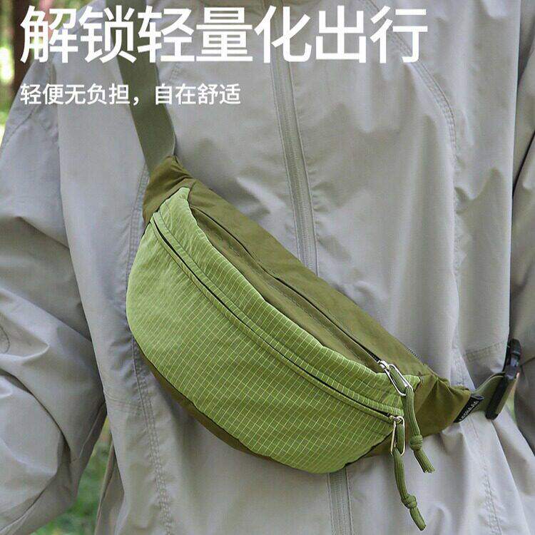 新款男女士百搭尼龙胸包斜挎小