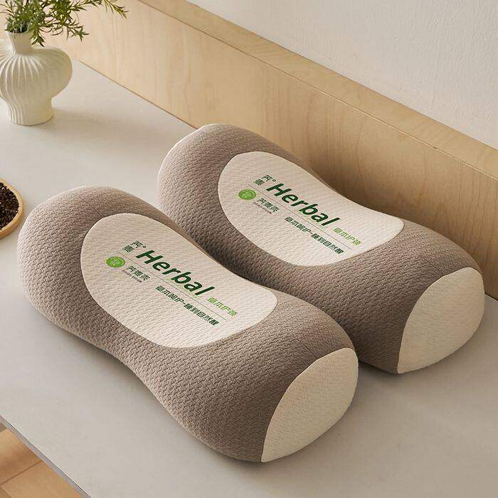 荞麦枕头护颈椎睡眠单人助一只装枕芯一对成人圆柱牵引腰椎枕专用