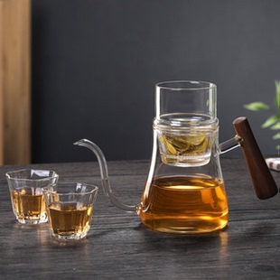 耐高温玻璃懒人泡茶器带过滤花茶壶冲茶器茶水分离壶手冲壶分享壶