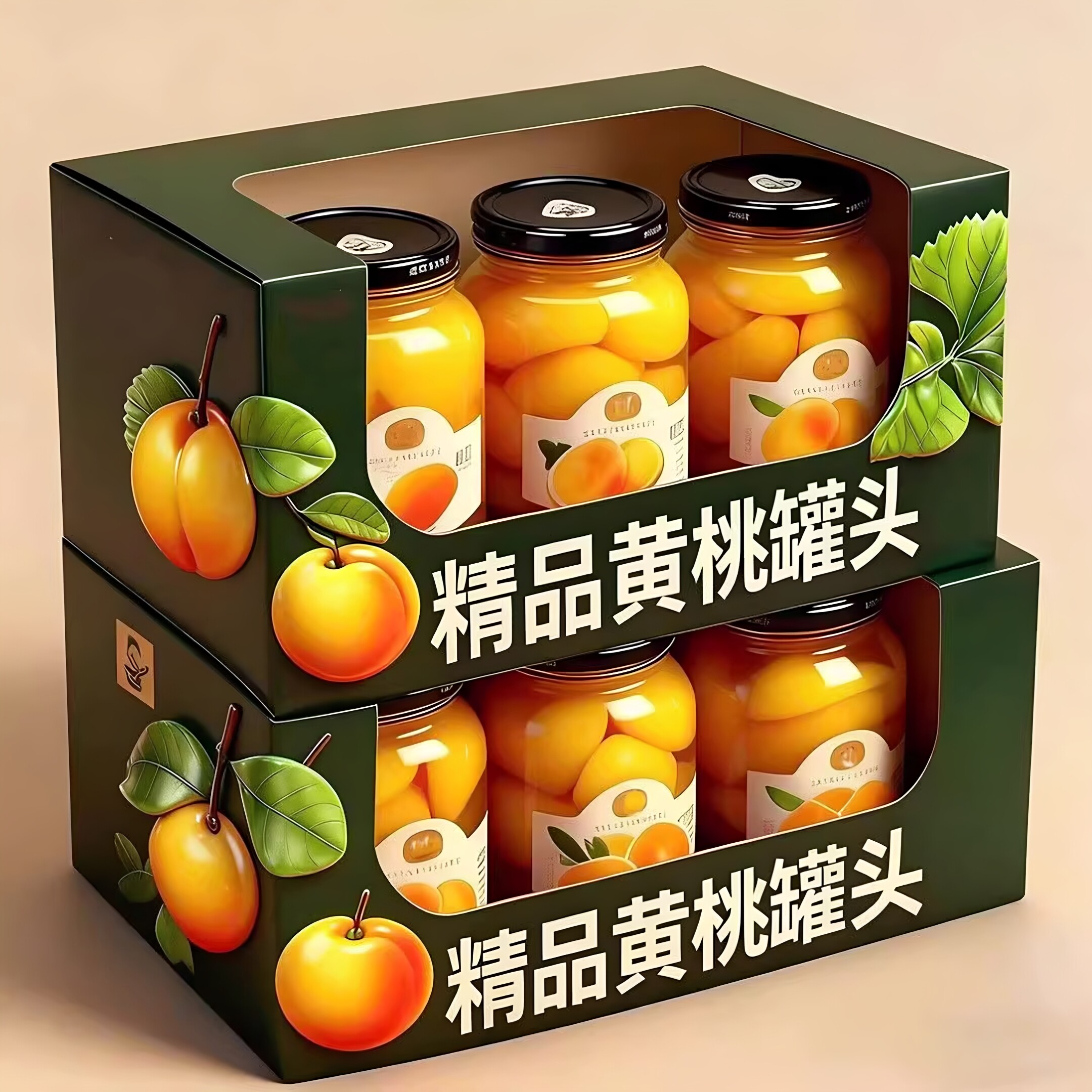 510g*4罐】新鲜黄桃罐头特产水果罐头什锦罐头优精选开盖即食年货