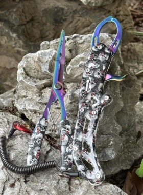 多功能钓鱼防退钩尖嘴执行路亚钳摘钓钩钳子剪鱼线路亚套装控鱼器