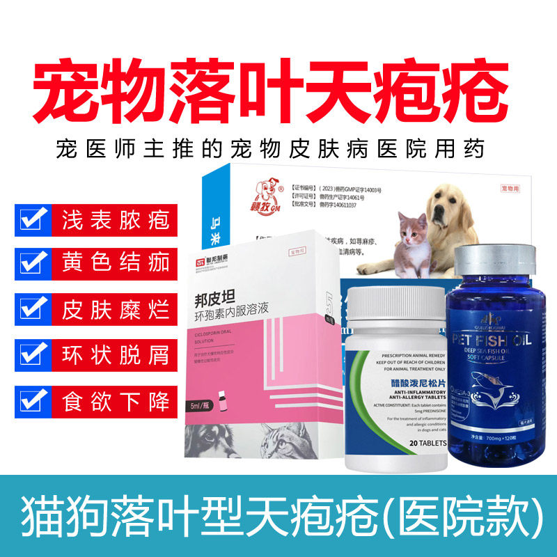 猫咪落叶型天疱疮皮肤溃烂泼尼松片狗狗面膜类天疱疮嗜酸性环孢素