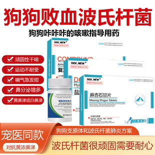 狗狗支原体败血波氏杆菌肺炎幼犬咔咔咳嗽宠物气喘急促犬窝咳用药