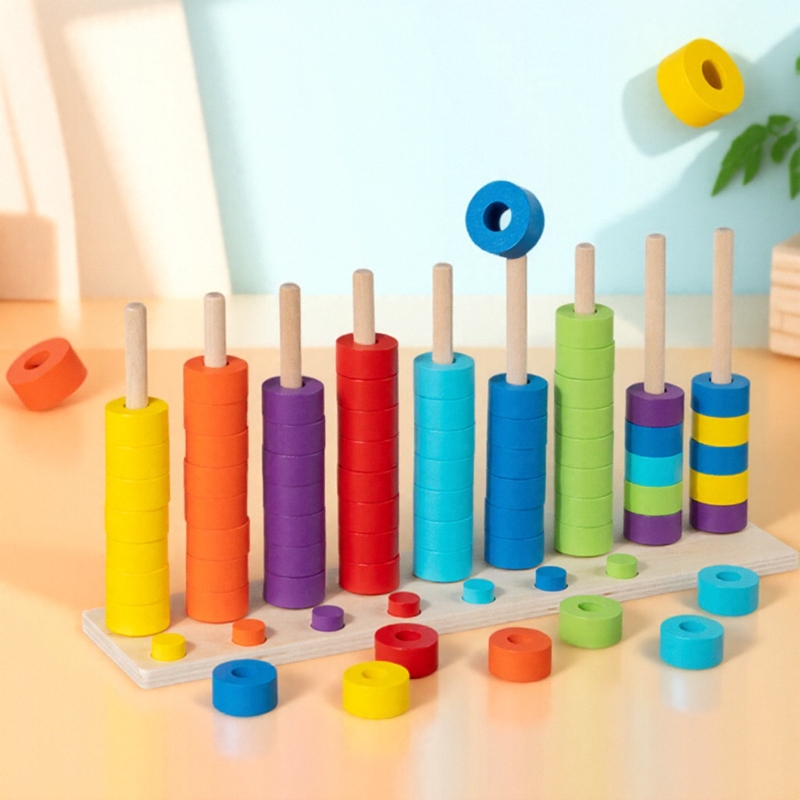 颜色排序玩具分类游戏逻辑思维