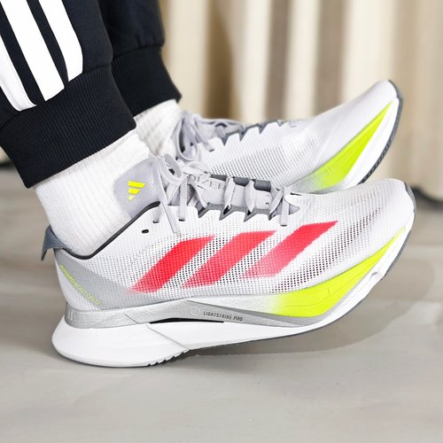 Adidas阿迪达斯女子缓震跑步鞋ADIZERO BOSTON12休闲运动鞋JI4473