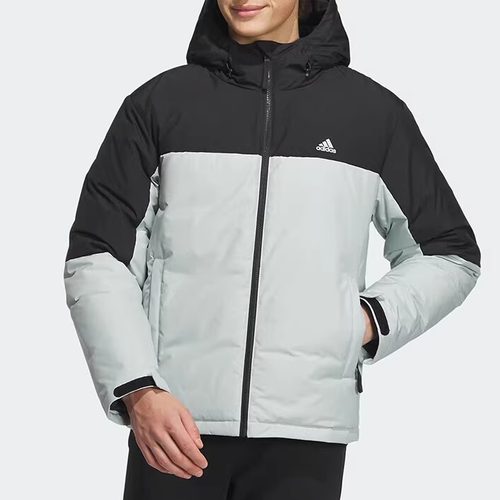 阿迪达斯羽绒服保暖连帽男士外套