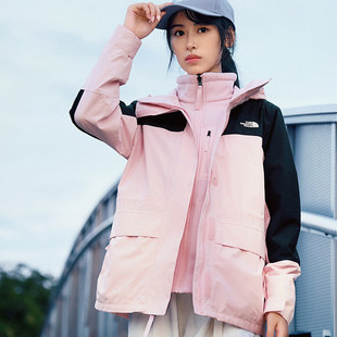 TheNorthFace北面经典冲锋衣女25秋冬新款户外防水抓绒三合一8ED0