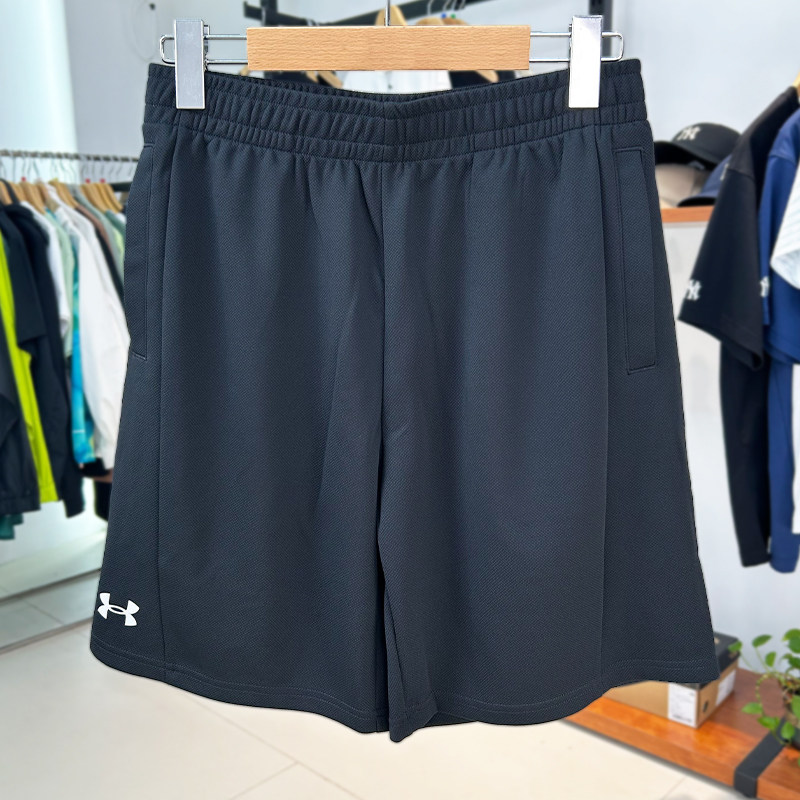 安德玛UA短裤男女同款24夏季新款宽松透气针织运动五分裤24500203