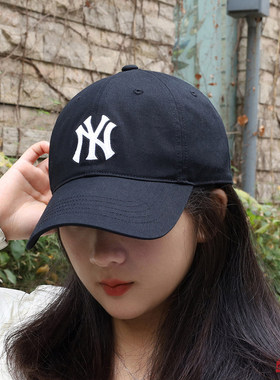MLB春夏新款帽子男女棒球帽情侣NY刺绣防风遮阳运动帽3ACPB064N