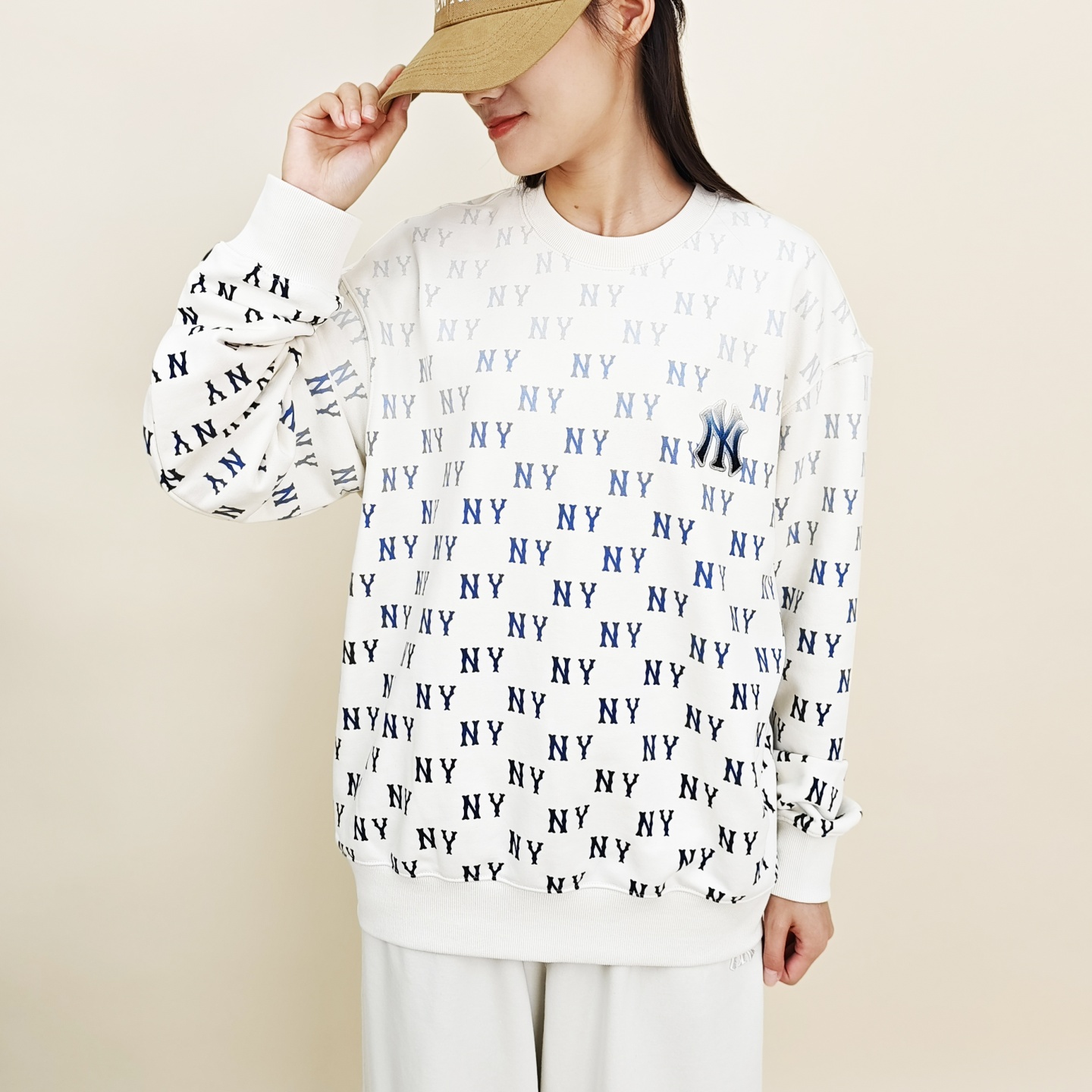 MLB男女秋季新款NY老花运动卫衣